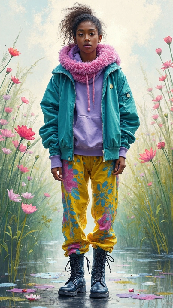 chaotic layering streetwear trends