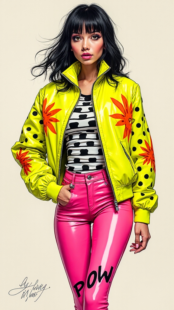 comic inspired wearable satire