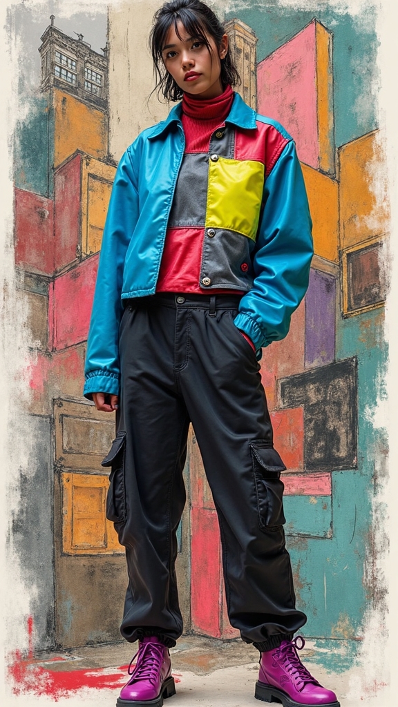 cubism inspired street fashion