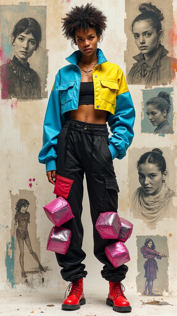 cubist inspired streetwear chaos