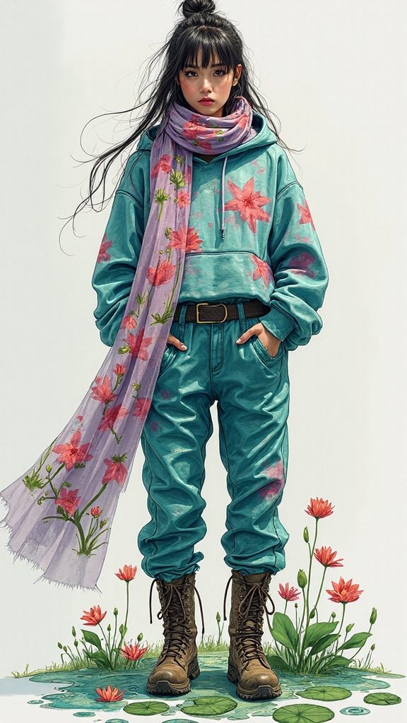 rebellious monet inspired fashion collection