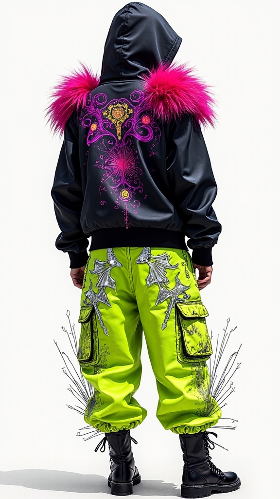 anime inspired chaotic fashion concept