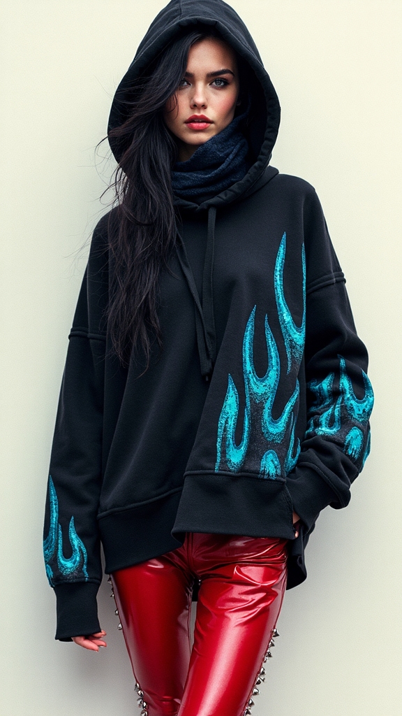 demonic inspired ironic streetwear