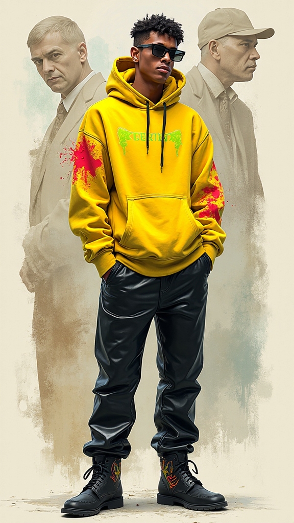 humorous minimalist hero fashion