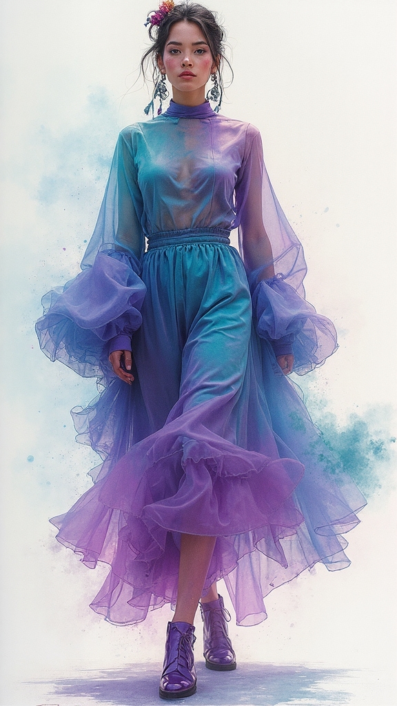 iridescent irony in fashion