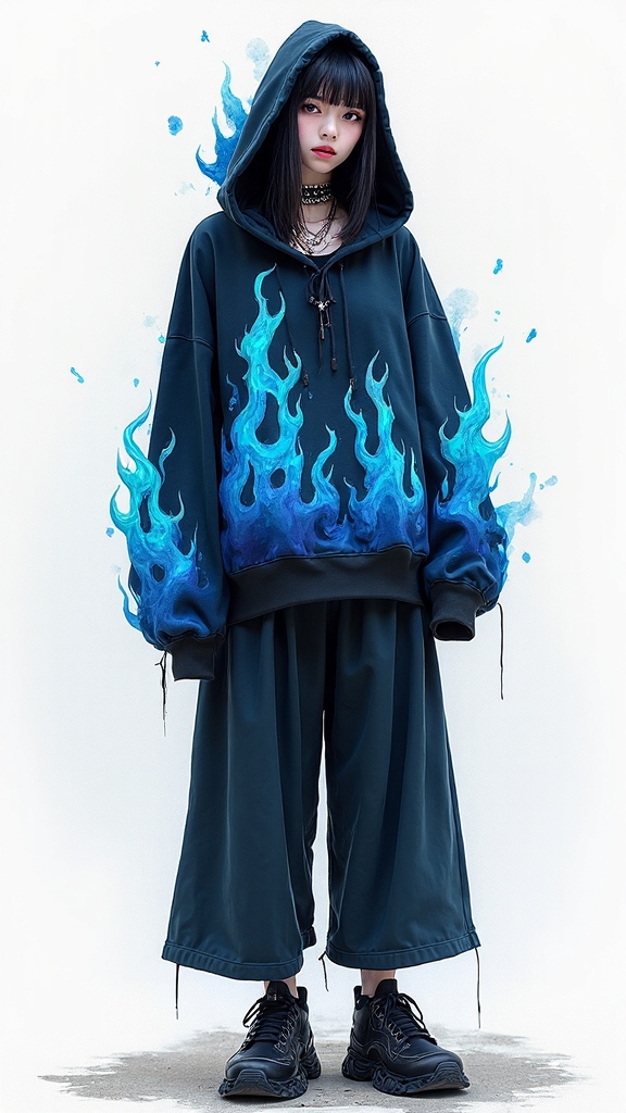 ironic dark fashion aesthetics