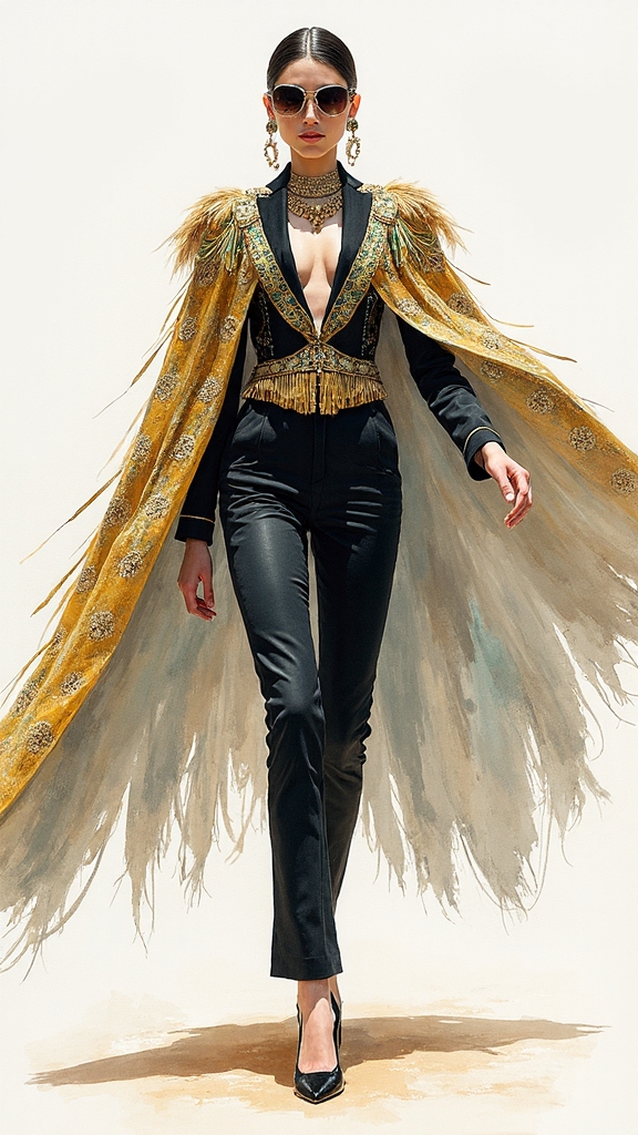 irony meets ancient luxury