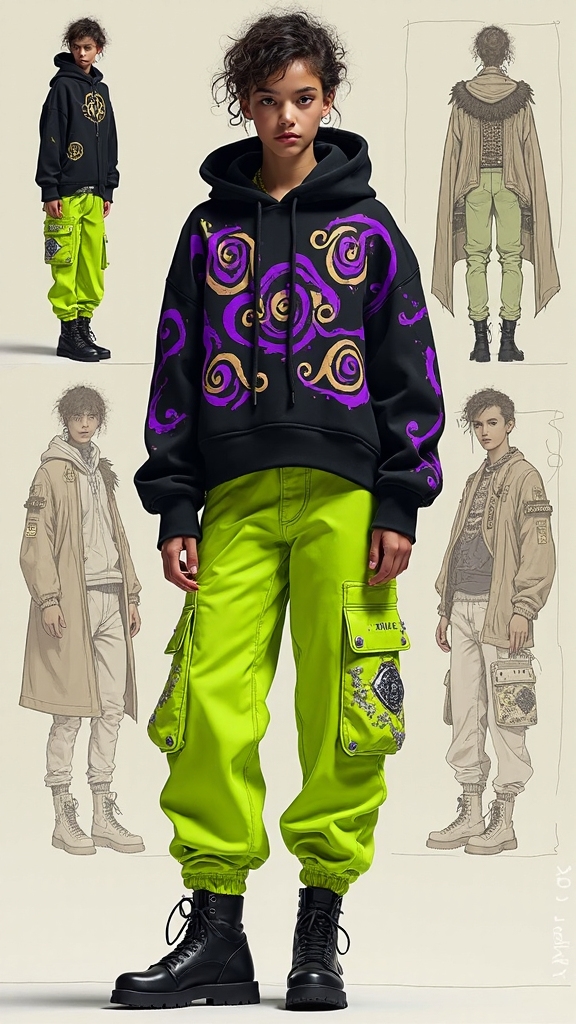 magical streetwear chaos collage