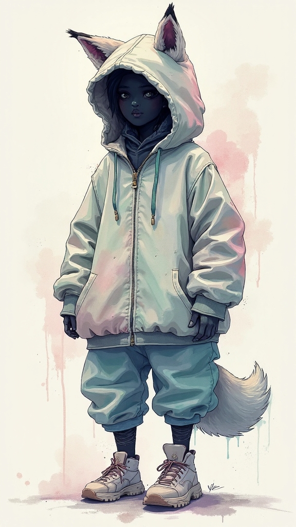 ninja inspired oversized streetwear