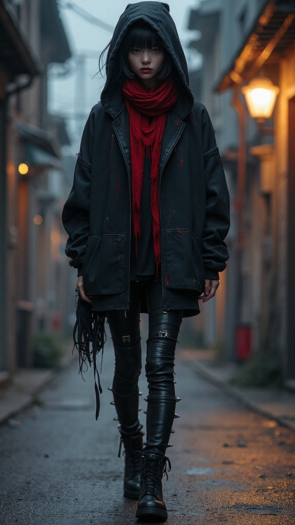 tokyo ghoul inspired dark fashion