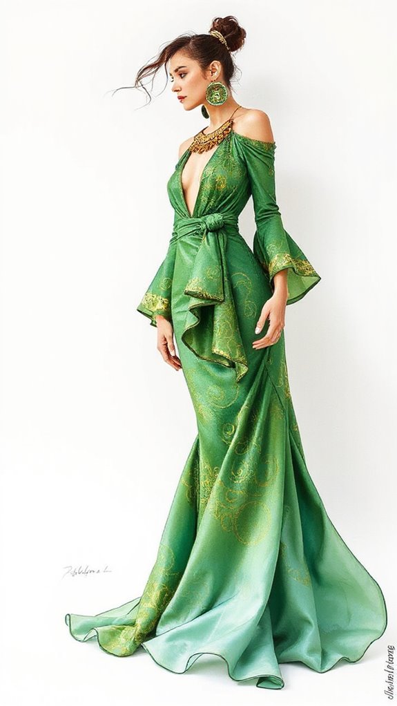 vibrant graphic statement fashion